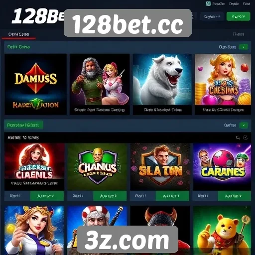 Opcões de jogos disponíveis no 128bet.cc
