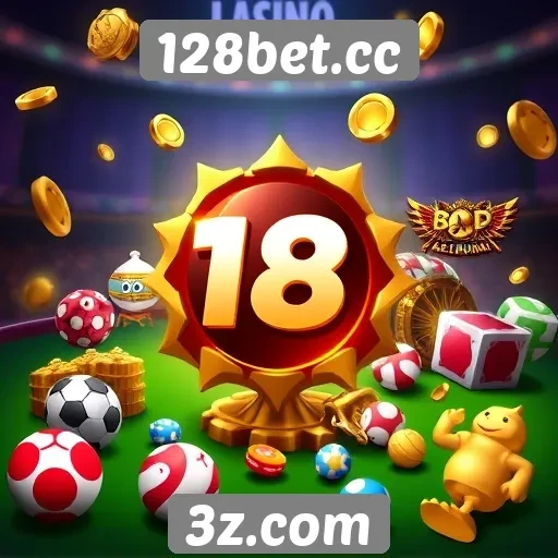 Variedade de jogos disponíveis no 128bet.cc